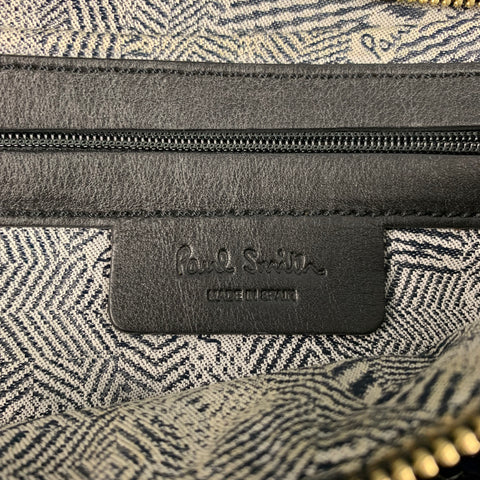 PAUL SMITH Black Green Sequined Leather Cross Body Handbag