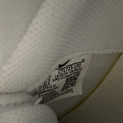 NIKE Size 10.5 White Leather High Top Sneakers