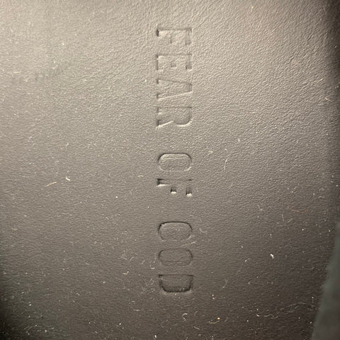 FEAR OF GOD Size 11 Black Slide Loafers