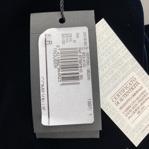 GIORGIO ARMANI Size 34 Navy Velvet Dress Pants