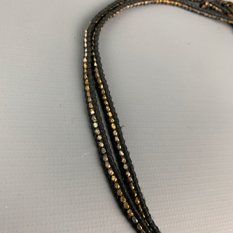 CHAN LUU Brown Leather Sterling Silver Necklace