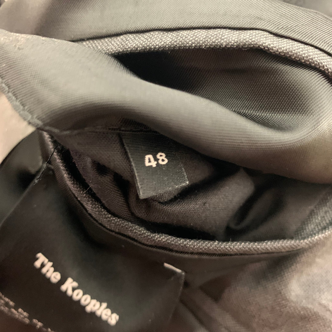 THE KOOPLES Size 38 Charcoal Wool Peak Lapel Sport Coat