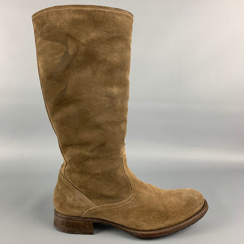 Botas hasta la rodilla sin cierres de piel de oveja color topo talla 7,5 de NDC