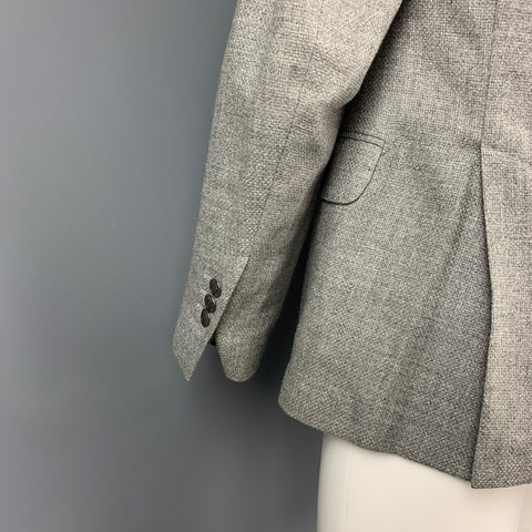 BRUNELLO CUCINELLI Size 38 Grey Wool Blend Peak Lapel Sport Coat