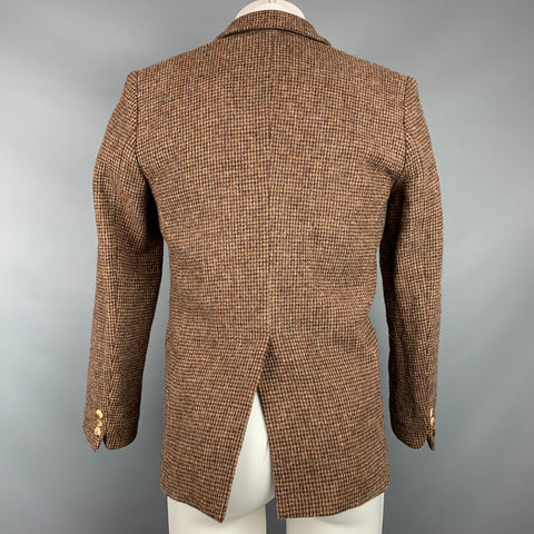 A.P.C. Size XS Brown Tweed Wool Notch Lapel Sport Coat