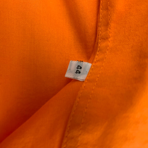 VERSACE COLLECTION Trend Size L Orange Cotton Button Up Long Sleeve Shirt