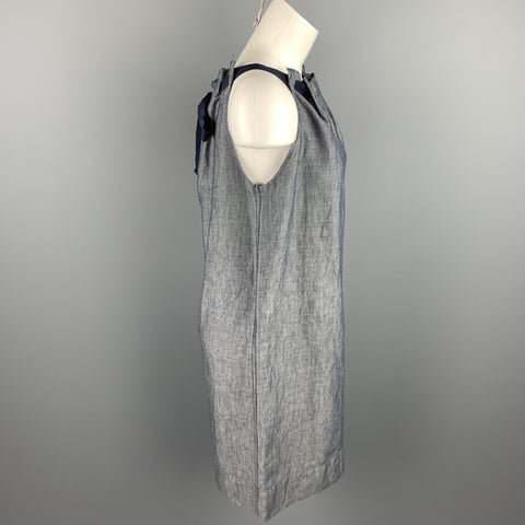 ESCADA SPORT Size 6 Blue Cotton / Linen Shift Dress