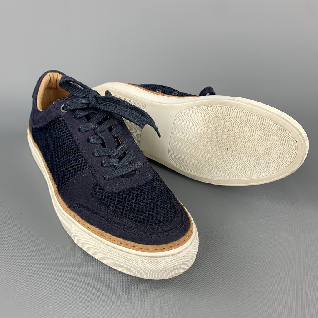 II VIII VIII Size 8 Navy Suede & Mesh Sneakers
