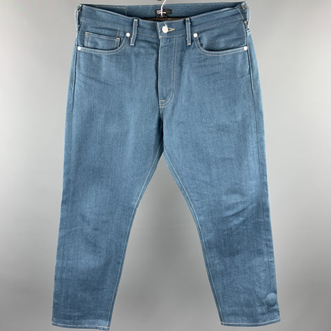 LEVI'S CALIFORNIA Size 32 Blue Contrast Stitch Selvedge Denim Jeans