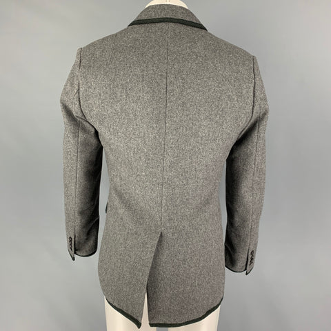MARC by MARC JACOBS Size 38 Gray Charcoal Wool Nylon Sport Coat