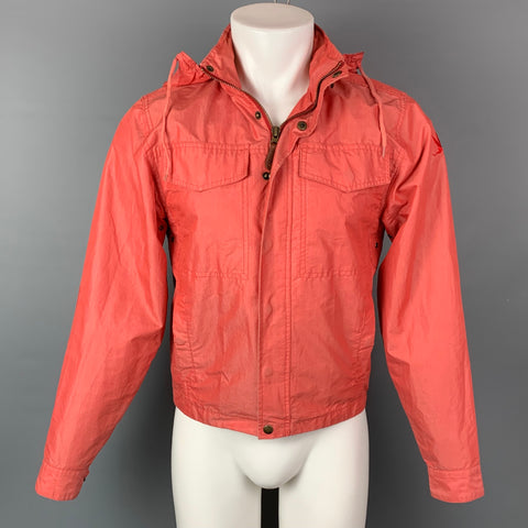 SPIEWAK Chaqueta cortavientos de mezcla de algodón roja talla S