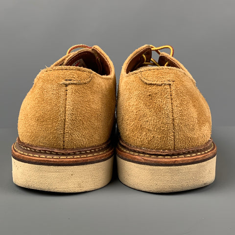 RED WING Size 10.5 Khaki Leather Low Top Lace Up Shoes