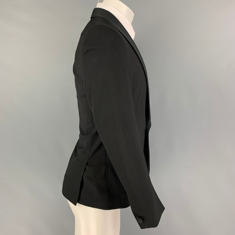 BAND OF OUTSIDERS Size 36 Black Wool Shawl Collar Sport Coat