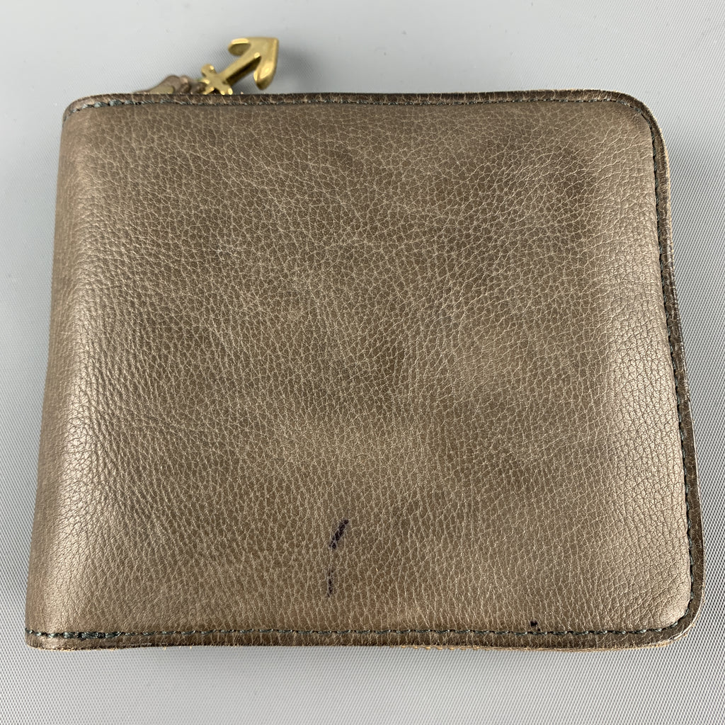 DAMASQUINA Brown Solid Leather Wallet – Sui Generis Designer