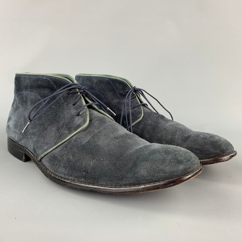 OLIVER SWEENEY Size 11 Charcoal Suede Chukka Boots