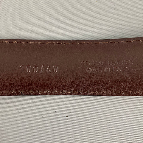 VINTAGE Size 34 Brown Dark brown Leather Belt