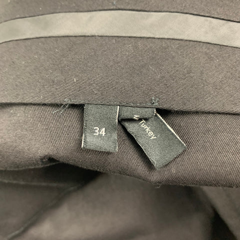 THEORY Size 42 Blue Grey Glenplaid Wool Notch Lapel Suit