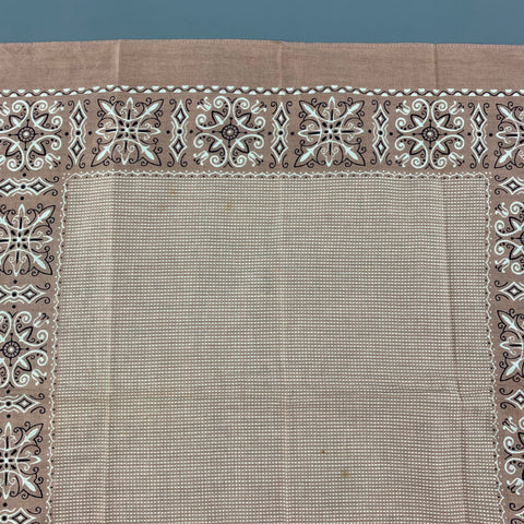 RALPH LAUREN Mauve White Print Pocket Square