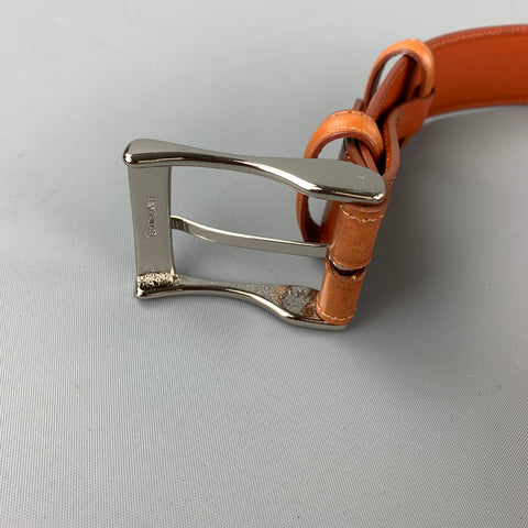 CARMINA Size 36 Tan Leather Belt