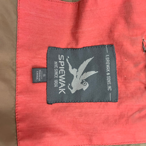 SPIEWAK Chaqueta cortavientos de mezcla de algodón roja talla S