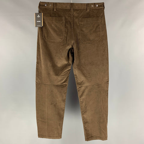 HAVEN Size L Brown Corduroy Cotton Zip Fly Casual Pants
