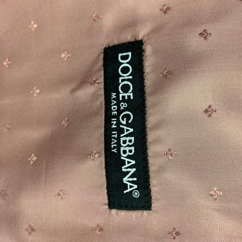 DOLCE & GABBANA Size 36 Mauve Silk Buttoned Vest