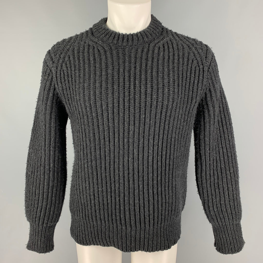 PROENZA SCHOULER Suéter extragrande de punto grueso de cachemira color carbón talla única