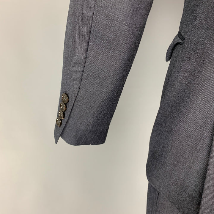 J CREW Size 38 Charcoal Wool Notch Lapel Suit
