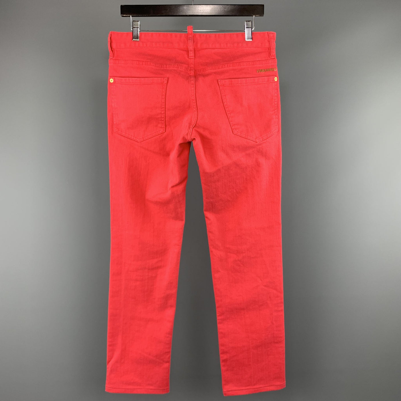 DSQUARED2 Size 32 Salmon Denim Button Fly Jeans