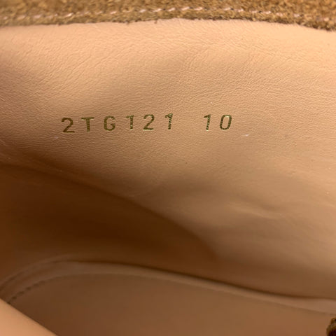 PRADA Size 11 Brown Studded Suede Chukka Boots