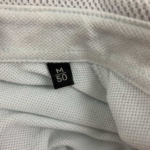 ERMENEGILDO ZEGNA Size M Light Blue Cotton Short Sleeve Polo