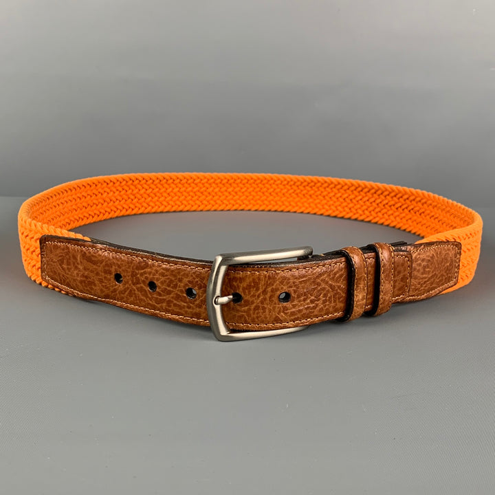 TORINO Size 32 Orange Braided Belt