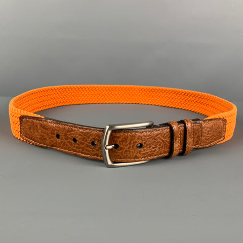 TORINO Size 32 Orange Braided Belt