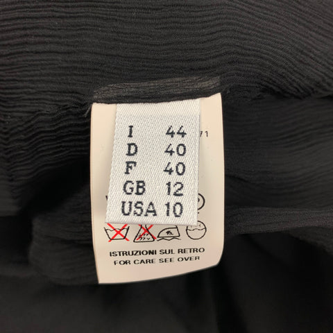 Vintage JEAN PAUL GAULTIER Size 10 Black Wool / Polyamide Double Breasted Trench Coat