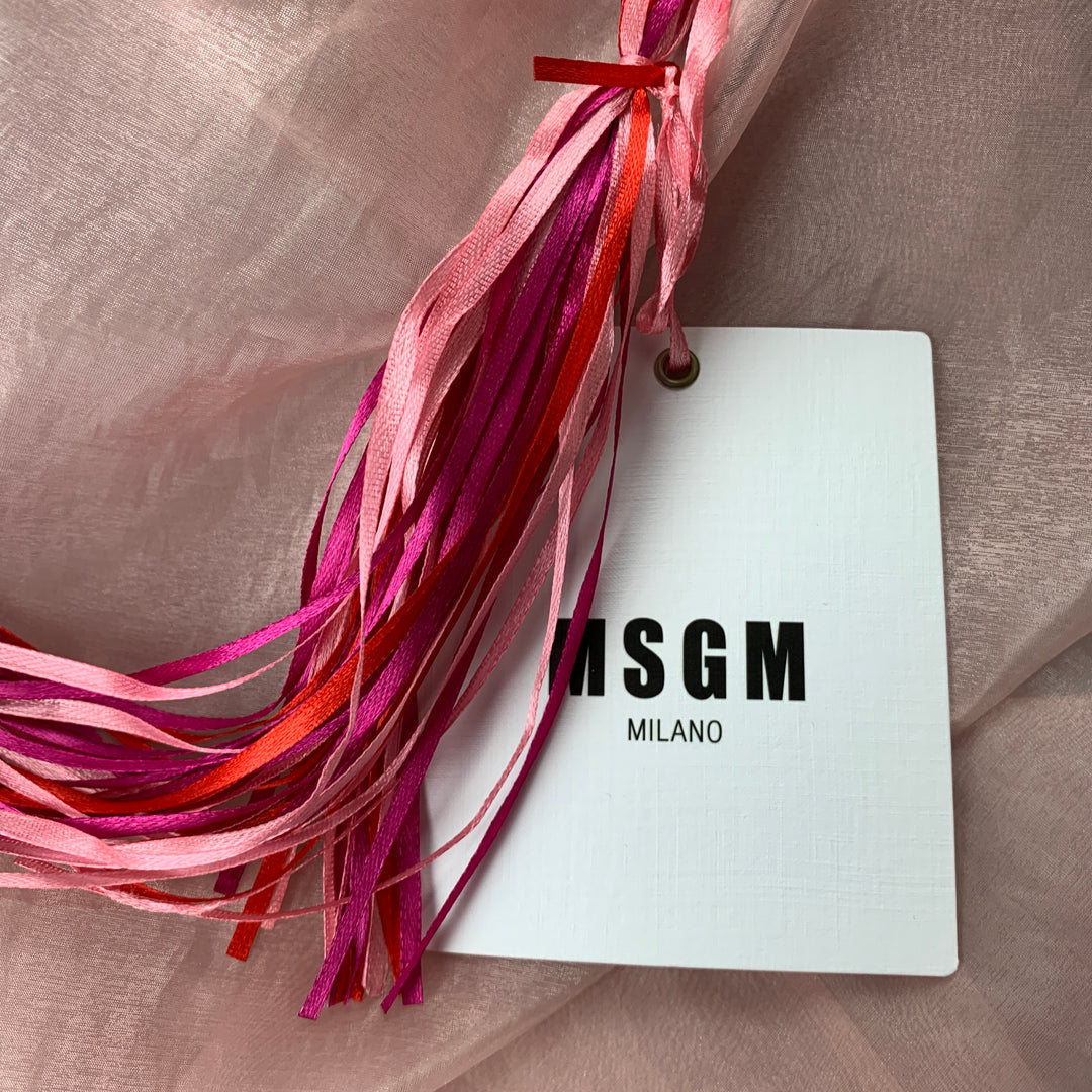 Blusa con botones de poliamida transparente rosa talla 6 de MSGM