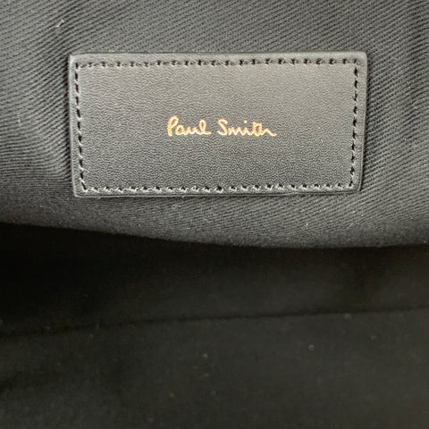 PAUL SMITH Black Pebble Grain Leather Briefcase Bag