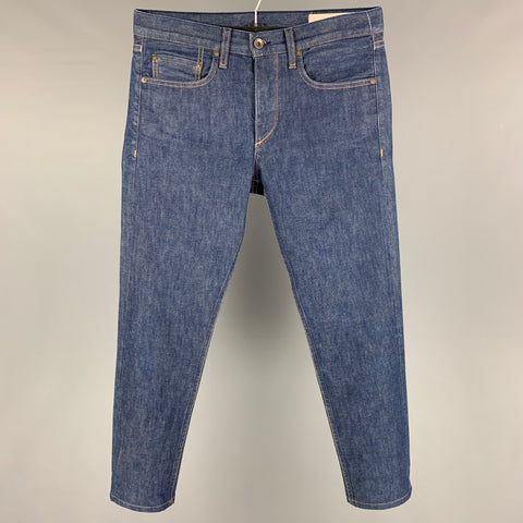 RAG & BONE Size 30 Blue Contrast Stitch Cotton Slim Jeans
