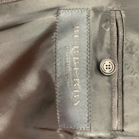 BURBERRY PRORSUM Size 44 Regular Charcoal Wool Notch Lapel Sport Coat