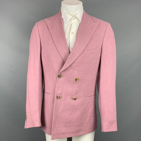 NANUSHKA F/W 19 Size 38 Rose Ramie Blend Double Breasted Sport Coat