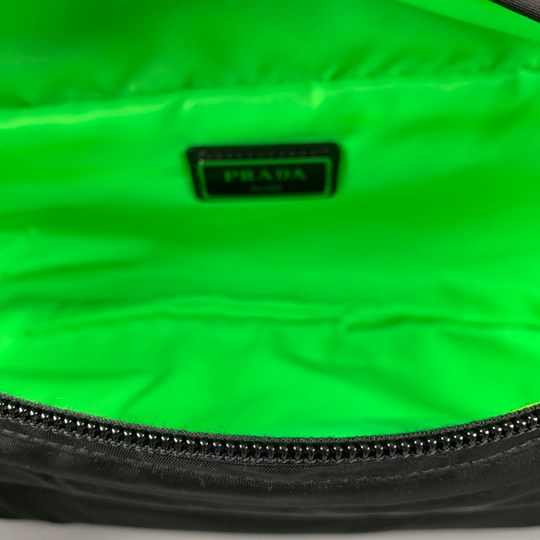 PRADA Black Neon Green Polyester Belt-Bag – Sui Generis Designer