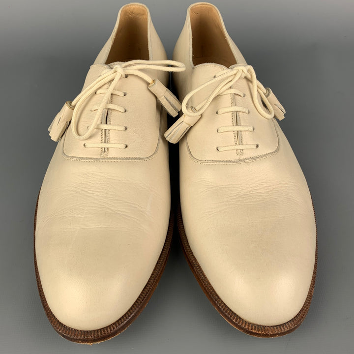 WILSON and DEAN for WILKES BASHFORD Size 9 Cream Leather Lace Up Shoes