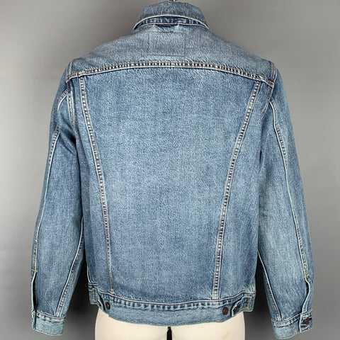 LEVI STRAUSS Vintage Fit Size L Blue Denim Virgil Trucker Jacket