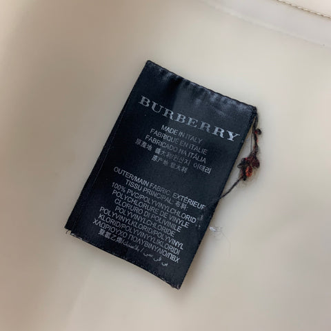 BURBERRY PRORSUM SS 13 Size 46 Beige Rubber Raincoat