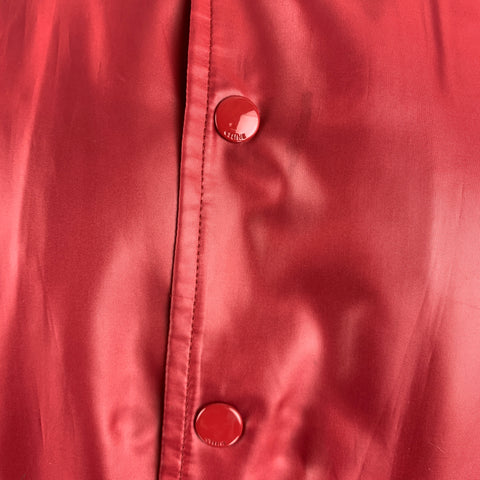 CELINE Size 44 Red Polyester Bomber Jacket