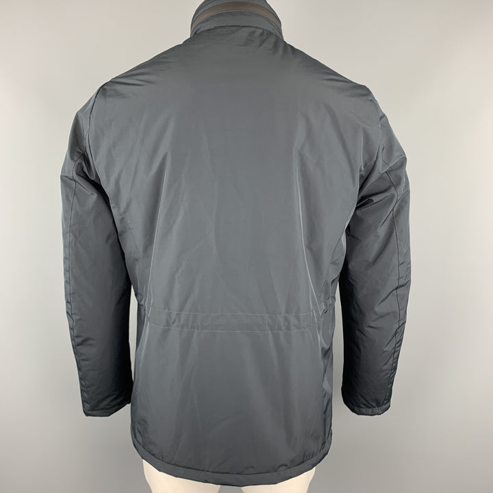 EREDI PISANO Size M Navy Padded Patch Pocket Winter Jacket