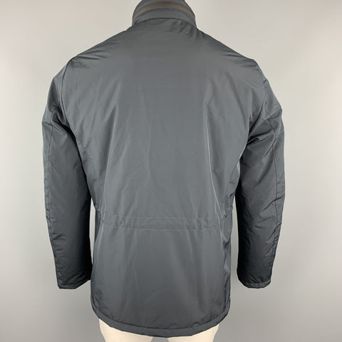 EREDI PISANO Size M Navy Winter Padded Patch Pocket Jacket