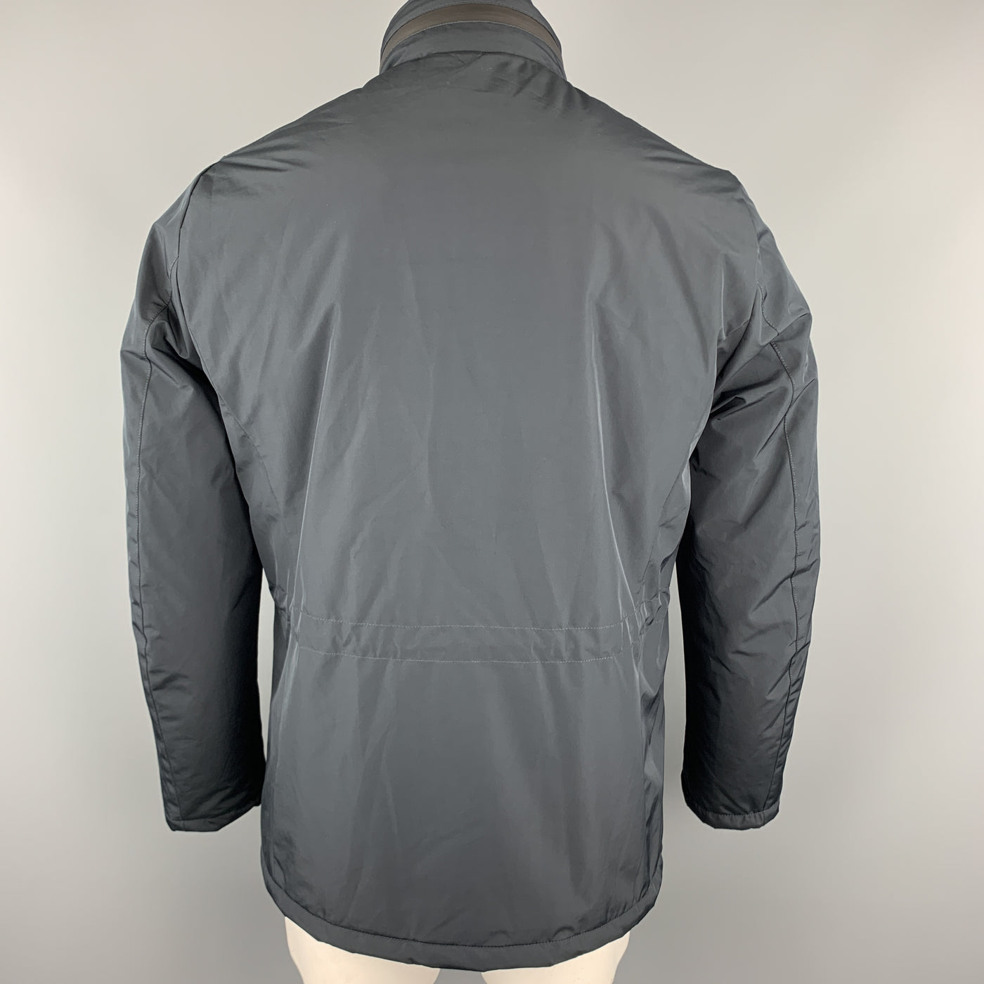 EREDI PISANO Size M Navy Winter Padded Patch Pocket Jacket