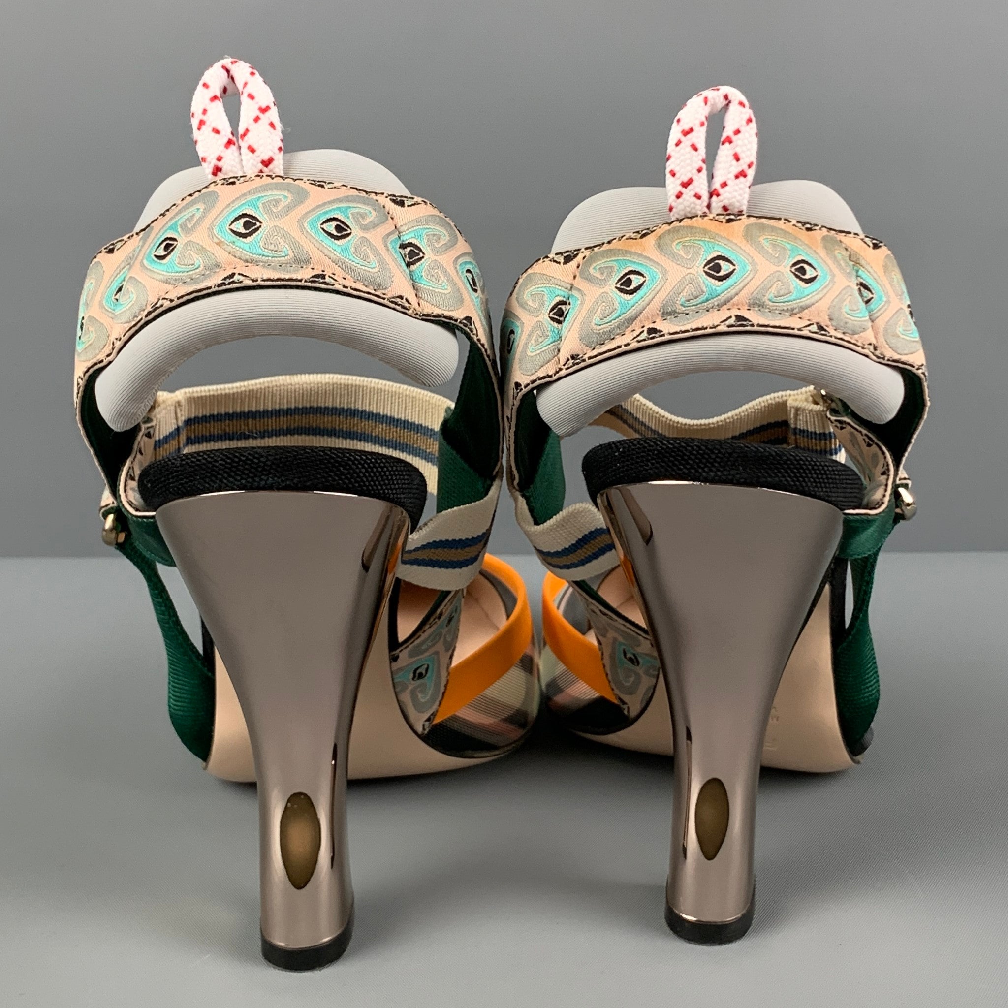 FENDI Size 8 Multi-Color Colibri Tartan Pointed Toe Pumps – Sui