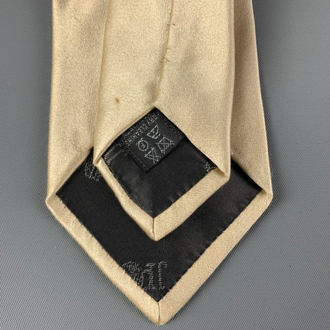 JEAN PAUL GAULTIER Yellow Blue Figures Silk Tie