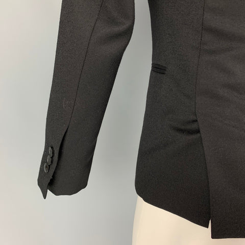 THE KOOPLES Size 34 Size Black Wool Single Breasted Sport Coat